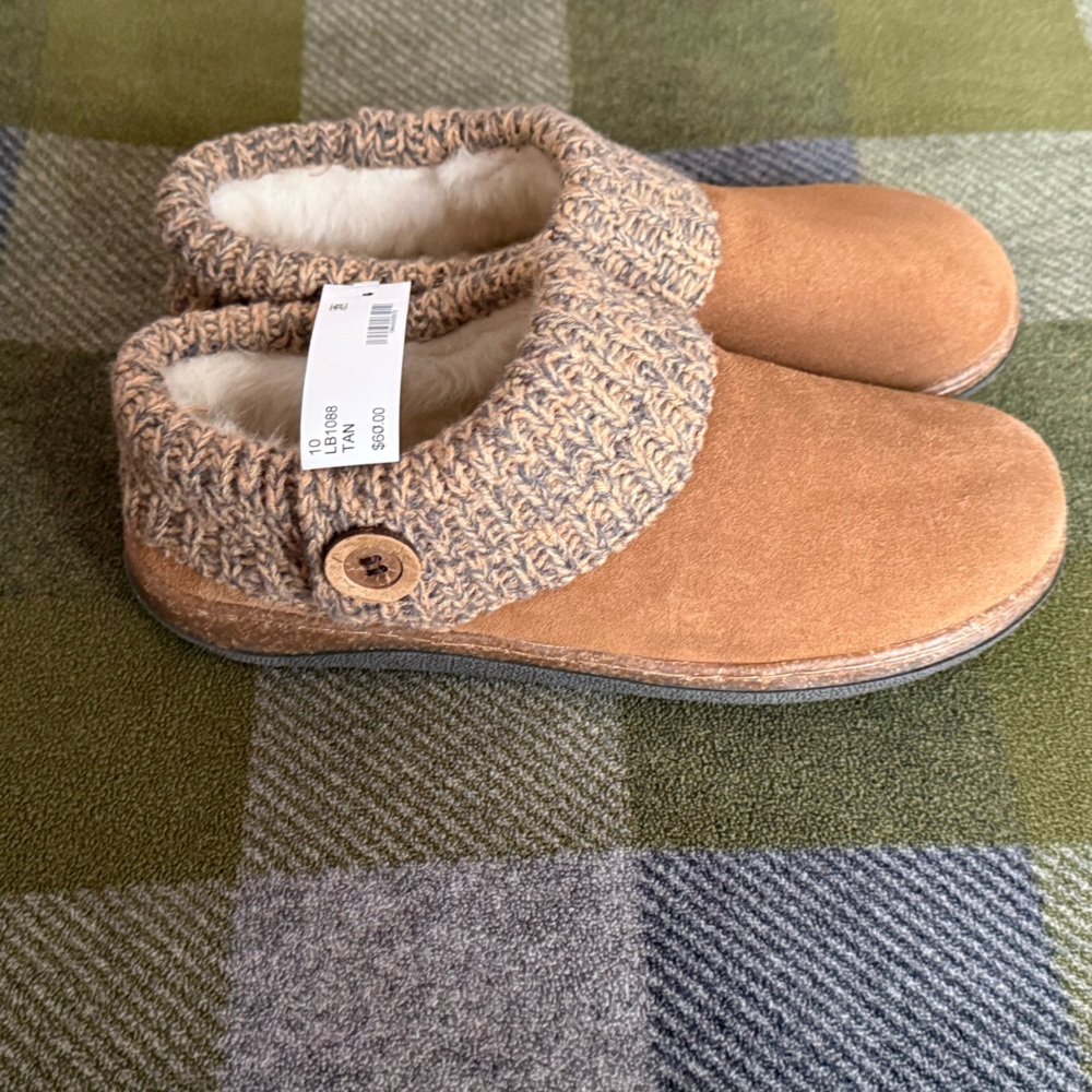 NWT-Women’s Clarks Clogs / Mules / Slippers Sherpa Lined - Tan - Size 10 - Picture 5 of 10